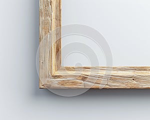 mockup of frame in wall