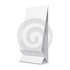 Mockup Indoor, Outdoor Advertising POS POI Stand Banner Or Lightbox. Illustration Isolated On White Background. Mock Up