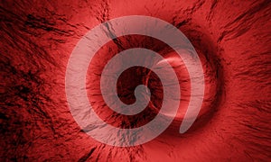 Mockup inside human blood vessel. 3D Rendering