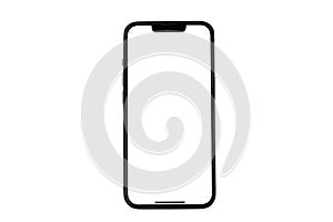 Mockup Iphone 13 pro max and new iphon mini. Mock up screen iPhone X . Transparent and Clipping Path isolated