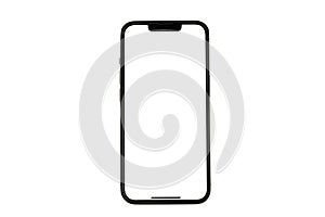 Mockup Iphone 13 pro max and new iphon mini. Mock up screen iPhone X . Transparent and Clipping Path isolated photo