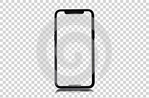 Mockup Iphone 13 pro max and new iphon mini. Mock up screen iPhone X . Transparent and Clipping Path isolated