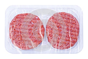 mockup packaging of steaks hache