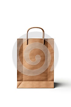 Mockup of paper bag for shopping, gifts and grocery bags.