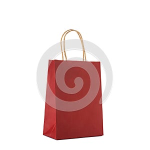 Mockup of paper shopping bag