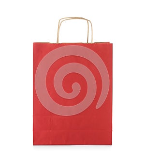 Mockup of paper shopping bag