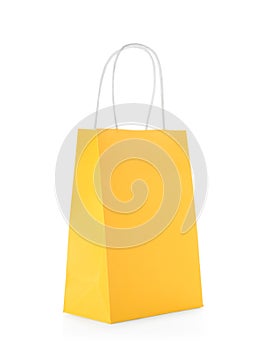 Mockup of paper shopping bag