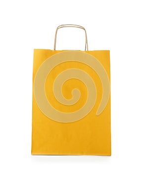 Mockup of paper shopping bag