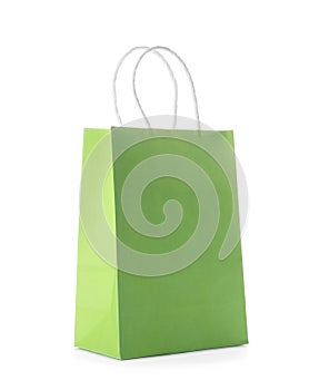 Mockup of paper shopping bag