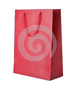 Mockup of paper shopping bag