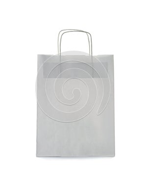 Mockup of paper shopping bag