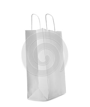 Mockup of paper shopping bag