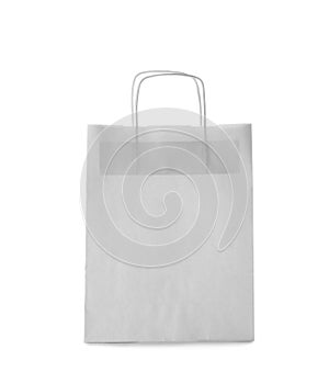 Mockup of paper shopping bag