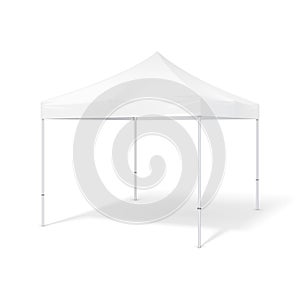 Mockup Promotional Advertising Outdoor Event Trade Show Pop-Up Tent Mobile Advertising Marquee. Mock Up, Template