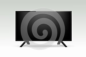 Mockup realistic TV on transparant background. Vector