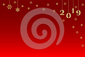 Mockup, template for banner, greetings card with New Year and Christmas.