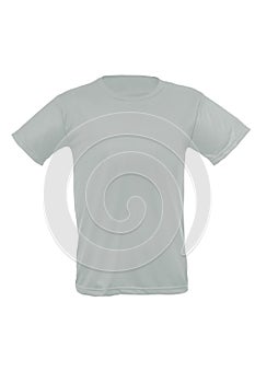 Mockup of a template of a man& x27;s t-shirt on a white background