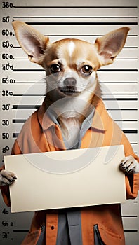 mockup text logo chihuahua bad dog mock up