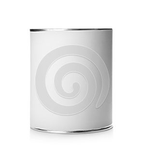 Mockup of tin can