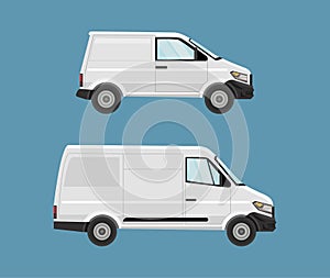 mockup vans white vehicles