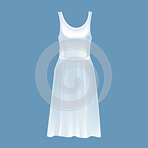 Mockup of women s clothes - beautiful short dress. Women`s dress.