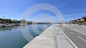 Moda beach and Kurbagalidere stream view in Istanbul