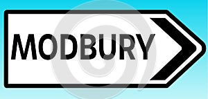 Modbury Road sign