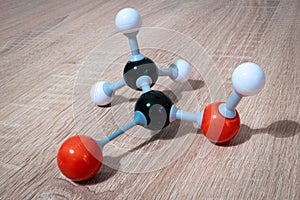 Model of acetic acid molecule