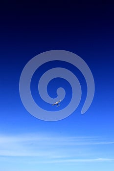 Model Airplane in sky