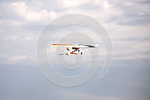 Model airplane stunt plane spinning