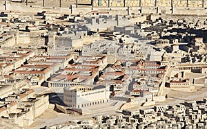 Model of Ancient Jerusalem Focusing on Two Palaces photo
