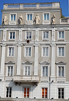 Model building in Piazza UnitÃ  d'Italy Trieste in Friuli Venezia Giulia (Italy)