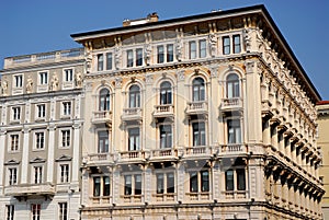 Model building in Piazza UnitÃ  d'Italy Trieste in Friuli Venezia Giulia (Italy)