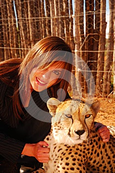 Model with Cheetah