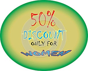 Model coller 50% discount only for women model button icon images