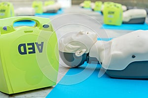 model for cpr and AED training & x28;automated external defibrillator