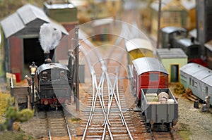 Model freight yard