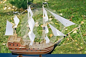 Model of frigate