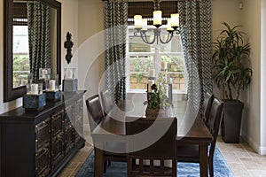 Model home dining area.