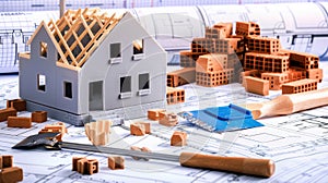 The model house framework..AI generated image