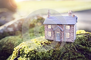 Model house and home background