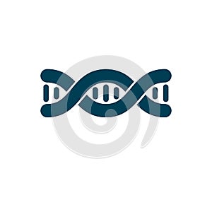 Model of human DNA, double helix vector illustration. Genetic en