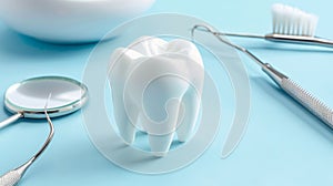 A Model of a Human Molar.AI generated image