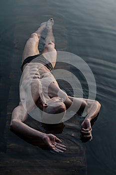 Model in the lake