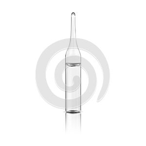 Model of a medical glass ampoule.