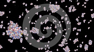 Model of molecules able to loop