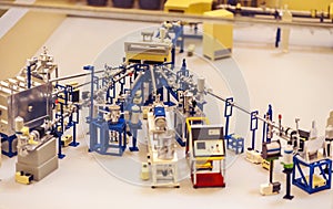 Model of a particle accelerator