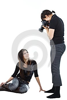 Model and photographer