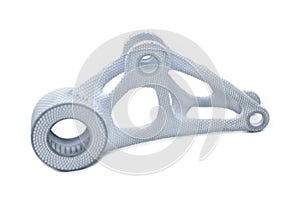 Model printed on 3D printer isolated on white background