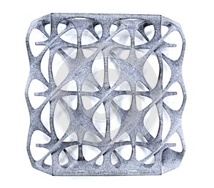 Model printed on 3D printer isolated on white background.